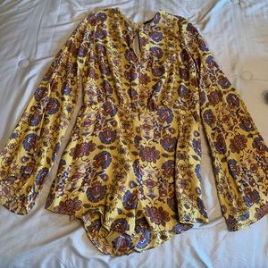 Long sleeve fall romper
